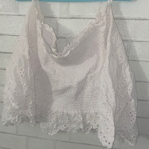 Off shoulder white blouse